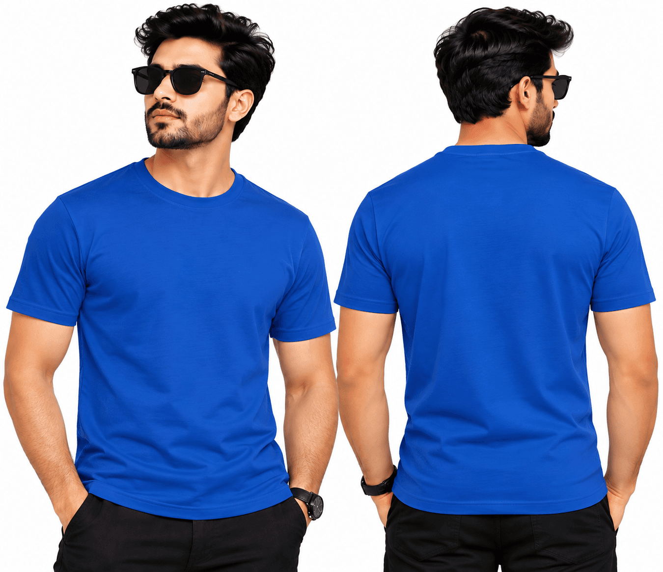 Luviset Classic Solid Crew Tee - Royal Blue